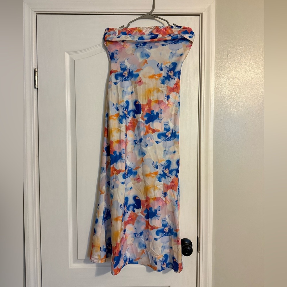 SHEIN strapless dress